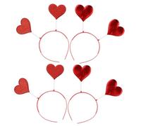 VICASKY 4pezzi Fasce Per Cuore Per Degli Innamorati Cerchietto Cuore Per Accessori Per Costumi Per Feste