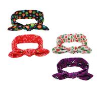 VICASKY 4pezzi Fascia Per Capelli Di Halloween Per Ragazzo Ragazza Ragazza Fiocco Annodato Cerchietto Per Ragazzo e Bambine Decorazione Per Capelli Morbida Ed Elastica