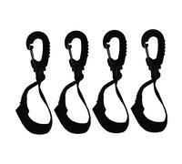 VICASKY 4pezzi Gancio per Passeggino Girevole Ganci per Borse e Chiavi Design Robusto e Semplice Adatto per Ragazzo Ragazza Ragazza Disabili e Anziani Durevole e Sicuro