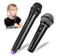 VICASKY 4pezzi Microfono Giocattolo Plastica Microfono Finto Accessori Feste Giochi Ruolo Ragazzo Ragazza Ragazza Piccole Mani