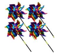 VICASKY 4pezzi Mulino Vento Decorativo per Esterni Girandola Eolica da Giardino per Balconi Finestre Cortili Accessori Fotografici Regali Commemorativi