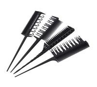 VICASKY 4pezzi Pettini Per Tintura Capelli Pettine Mèches Pettine Styling Capelli Professionale Nero