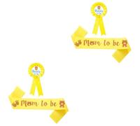 VICASKY 4pezzi Sash e Spilla Per Shower Per Futuri Genitori Decorazioni Colorate e Divertenti Per Feste Di Benvenuto Al Bebè