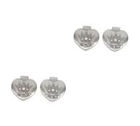 VICASKY 4pezzi Scatola Portadenti Lega Per Ragazzo Ragazza Contenitore Per Conservare Denti Da Latte Con Date Personalizzabili Per Compleanni e Festività Design Elegante Forma Di