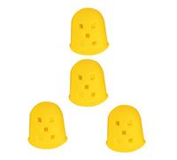 VICASKY 4pezzi Silicone Finger Caps for Guitar Ukulele and Mandolin Comfortable and Protectors for Beginners Musicians