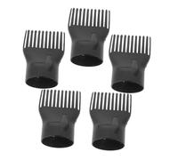 VICASKY 5 asciugacapelli a forma di pettine per capelli senza fili, per rimuovere le trecce, spazzola per asciugacapelli per capelli spessi, in nylon, colore nero