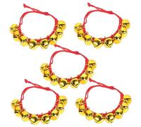 VICASKY 5 braccialetti natalizi con campanelle, perline di Natale, cavigliera con unicorno, per adolescenti, ragazze, braccialetti in vacanza