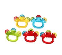VICASKY 5 campanelle a mano per bambini e bambini, giocattolo interattivo, giocattolo da masticare per dentizione per bambini in plastica