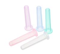 VICASKY 5 coppette in silicone per massaggio del viso, mini coppe sottovuoto per la riduzione delle rughe e il ringiovanimento della pelle, per una terapia efficace e un rilassamento muscolare