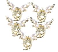 VICASKY 5 fermagli per capelli da donna, per matrimonio, accessori per capelli, mini mini feste, falsi, fermagli per capelli da sposa, graziosi e alla moda, piccoli artigli, in lega di Bobby