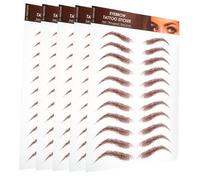 VICASKY 5 fogli adesivi per sopracciglia, trucco sopracciglia, sopracciglia, trucco, sopracciglia, trucco, sopracciglia, modellare