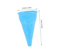 VICASKY 5 Giocattoli Spiaggia per Coni Gelato in Plastica Colorati Kit Scavatori Estivi per Spiaggia e Sabbia Giocattoli per Ragazzi e Ragazze Sicuri Ed Eco Friendly