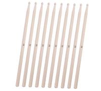 VICASKY 5 paia di bacchette in acero 5a per la pratica musicale versatile per diversi stili di tamburo, comode senza manico