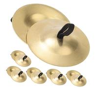 VICASKY 5 paia di piscine per la danza del ventre, piccole dita per bambini, strumenti musicali per mini strumento a percussione, piccolo strumento a dito, ferro