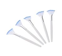 VICASKY 5 pennelli a ventaglio per pezzi in materiale morbido e durevole per un'applicazione uniforme di prodotti per la cura della pelle, facile da pulire