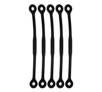 VICASKY 5 Pezzi Ammortizzatore Racchetta Tennis in Silicone Nero, Forma a | Riduce Vibrazioni e Rumore delle Corde, Leggero per Allenamento, Istruttore e Racquetball