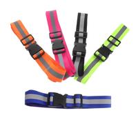 VICASKY 5 Pezzi Cintura da Corsa Riflettente Elastica Regolabile | Tessuto Elastico Striscia Riflettente, Leggera e Comoda, per Camminare e Pedalare di Notte