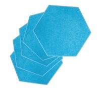 VICASKY 5 pezzi decorativi fonoassorbenti, isolamento acustico, supporto per monitor, isolamento acustico, registrazione in schiuma acustica, in poliestere, blu