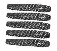 VICASKY 5 pezzi di ricambio telecomandati per auto, modello a catena cingolata, giocattolo da costruzione, treno, modellino corazzato, set di ricambio per robot fai da te, in gomma, nero