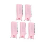 VICASKY 5 pezzi di rimozione dei capelli per la cura del corpo, taglio intercambiabile, testine di ricambio professionali, da donna, con lama, ricarica per peli del viso, in plastica, rosa