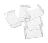 VICASKY 5 pezzi di riparazione ferroviaria accessori binari connettori in plastica legno binari ferroviari accessori in legno accessori per il tavolo treno adattatore ferroviario plastica trasparente