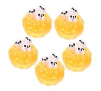 VICASKY 5 Pezzi Miniature Decorazioni Halloween in Resina Teschio Piccoli per Feste Giardini in Miniatura e Case delle Bambole Accessori Creativi per Decorazioni DIY