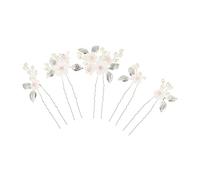 VICASKY 5 Pezzi Pettine Sposa con Fiori Set Accessori per Eleganti e Delicati per Matrimonio per Sposa e Damigelle Facile Indossare e Aggiungi un Stile Al Look Nuziale