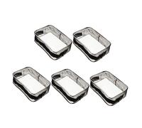 VICASKY 5 Pezzi Pochette Trasparenti per Cosmetici PVC Resistente con Zip Organizer Portatile per Viaggio e Casa Borse Toilette per e Accessori Design Sicuro con Bordi Arrotondati