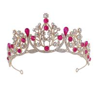 VICASKY 5 Pezzi tiara della tiara nuziale per matrimonio della sposa copricapo Nozze mer corone nuziali per matrimonio nuziale Roseo