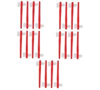 VICASKY 5 Set Spazzola Per La Pulizia Della Protesi Spazzolino Ditta B Setola Adulti Spazzola Di Fermo Spazzolini Per La Pulizia Delle Protesi Spazzola Per Protesi Pp Rosso 4 Pezzi*5