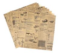 VICASKY 50 Fogli Carta Oleata Alimentare per Imballaggio Anti-grasso Carta da Forno Naturale per Pollo Hamburger Biscotti e Patatine Adatta per Uso Alimentare e Decorazioni Festa