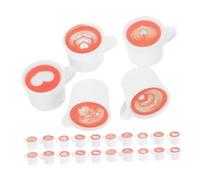 VICASKY 50 Mini Resin Mugs Realistic Dollhouse Tableware For Micro Kitchen Decor Creative DIY Crafts Educational Tiny Beverage Accessories
