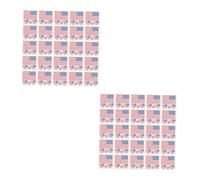 VICASKY 50 Pezzi Adesivi Temporanei Faccia con Bandiera Americana Design Patriottico Resistente e Facile Rimuovere per Partite e Dellindipendenza Usa