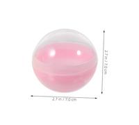 VICASKY 50 pezzi Capsule Riempibili per Distributori Automatici Contenitori Plastica Traslucidi Colore Macaron Palline Rotonde per Giocattoli e Caramelle per Macchine Claw e Feste