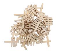 VICASKY 50 Pezzi Cartelli Stradali in Legno per Giocattoli Segnaletici Educativi Bacheca Decorativa Fai da Te Accessori Miniatura per Case delle Bambole e Giochi di Espressione