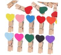 VICASKY 50 Pezzi Mini Mollette in Forma Clip Colorate per Foto Articoli da Te e Organizer Mollettine Decorative per Esposizione e Progetti Creativi
