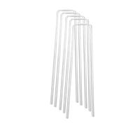 VICASKY 50 Pezzi Picchetti a u in Acciaio Zincato per Fissaggio Esterno, Picchetti per, Picchetti per Telo Antierbacce