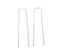 VICASKY 50 Pezzi Picchetti a u in Acciaio Zincato per Fissare Tende, Tettoie e Teloni all'Esterno