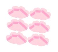 VICASKY 50 Pezzi soffio d'amore trucco soffio trucco piumino da cipria applicatore di polvere per il viso pastiglie di polvere per il trucco soffio di cipria sciolto floccaggio rosa