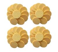 VICASKY 50 Pezzi Spugnette Viso Naturali in Cellulosa per Pulizia Profonda e Rimozione Trucco Dischetti Struccanti Riutilizzabili per Cura Quotidiana Sensibile