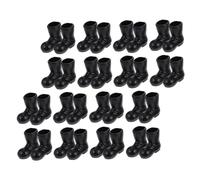 VICASKY 50pcs Mini stivali di Natale figure decorative in plastica scarpe Xmas per casa delle bambole giocattoli ornamenti decorazioni natalizie idee creative fai da te