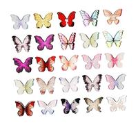 VICASKY 50pcs Miniatura Farfalle In Resina Figure Decorative Per Artigianato Nail Art Casa E Progetti Delle Bambole Design Unico Materiale Robusto Multiuso