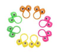 VICASKY 50pezzi Giocattolo Ad Anello in Plastica Sicura Marionette Multicolori Per Teatro Di Figura e Giochi Di Ruolo Per Asilo e Feste Educative