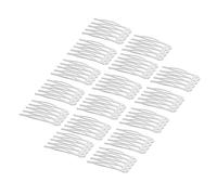 VICASKY 50pezzi Pettine Per Capelli Cinque Denti Pettine Semplice Per Acconciature Fai Da Te Accessori Per Capelli Lisci Per Donne Ragazze e Signore