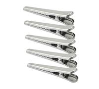 VICASKY 5pezzi Clip in Acciaio Inossidabile Per Sacchetti Alimenti Ferma Sacchetti Sigillanti Pinza a Molla Chiusura Ermetica Per Snack Pane Conservazione Prolungata