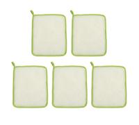 VICASKY 5pezzi Panno Esfoliante per Viso e Corpo Asciugamano da Bagno Panni per Scrub Detergente Profondo Produce Ricca Lavaggio Corpo Completo Non Irritante Leggero per Viaggi