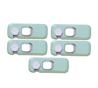 VICASKY 5pezzi Serratura di Sicurezza Autoadesiva per Ragazzo Ragazza Serrature per Armadietti Protezione per Porte e Sportelli Facile da Installare e Rimuovere senza Lasciare Tracce