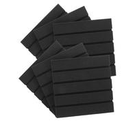 VICASKY 6 bottiglie fonoassorbenti in cotone con coperchio, filtro anti-blocco, in schiuma Fa, per isolamento acustico, per pareti in poliuretano, colore nero