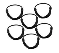 VICASKY 6 fasce per capelli altamente elastiche, invisibili, nere, invisibili, per capelli invisibili, per coda di cavallo, per parrucche, per capelli elastici