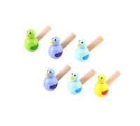 VICASKY 6 fischietto per uccelli in legno per bambini, giocattolo musicale per bambini, strumenti musicali, strumenti per bambini, set da gioco in legno, giocattoli per bambini in legno, fischietti